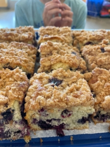 Fresh blueberry baked goods