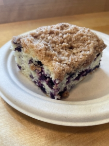 Blueberry buckle from Michigan farm bakery